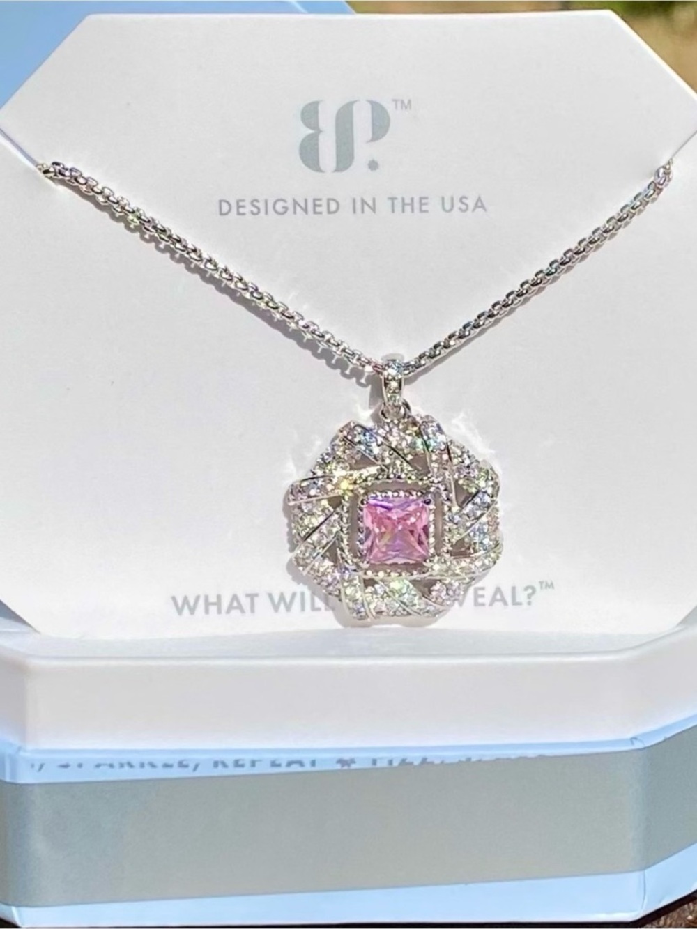Bomb Party OG Rose Quartz CZ Necklace